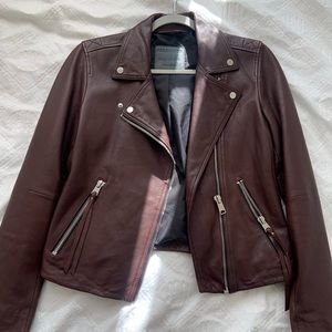 All Saints Dalby Leather Jacket